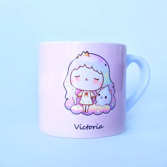 peronalised princess kids mug 6 oz