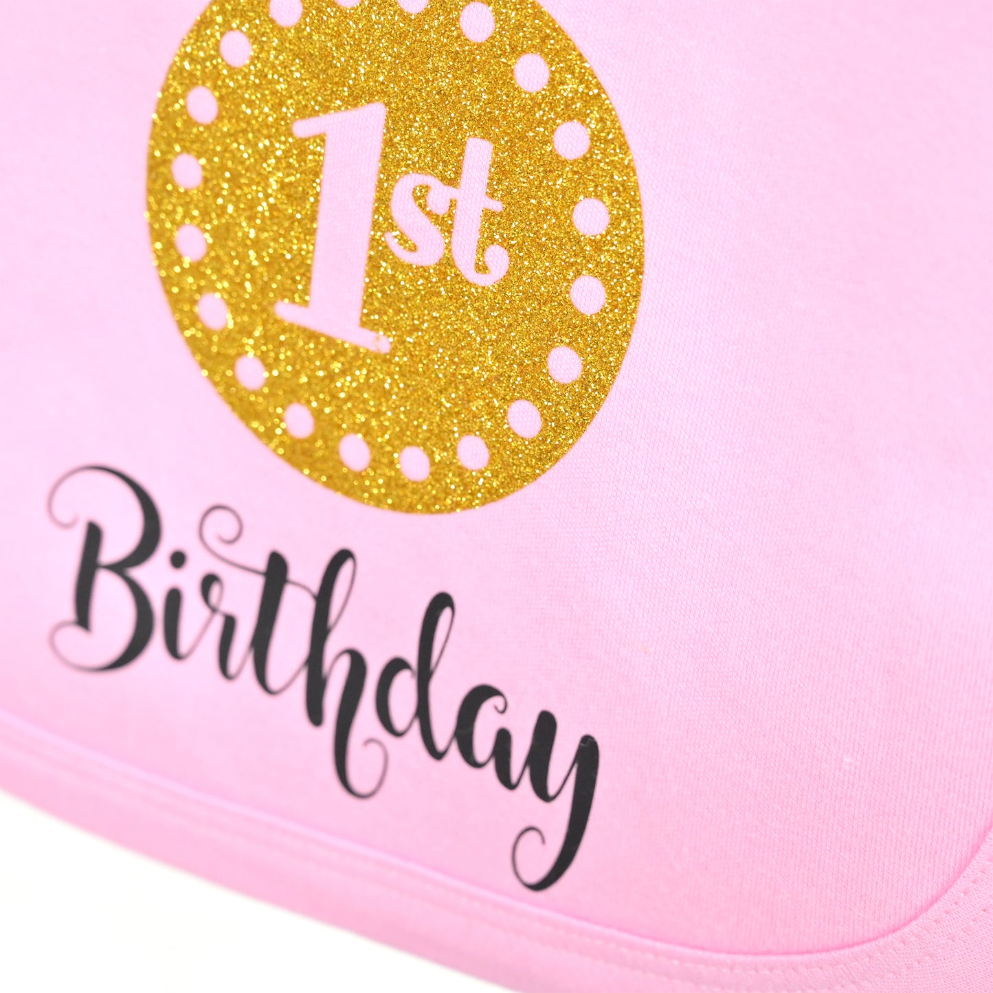 Personalised Happy 1st Birthday Baby Bib