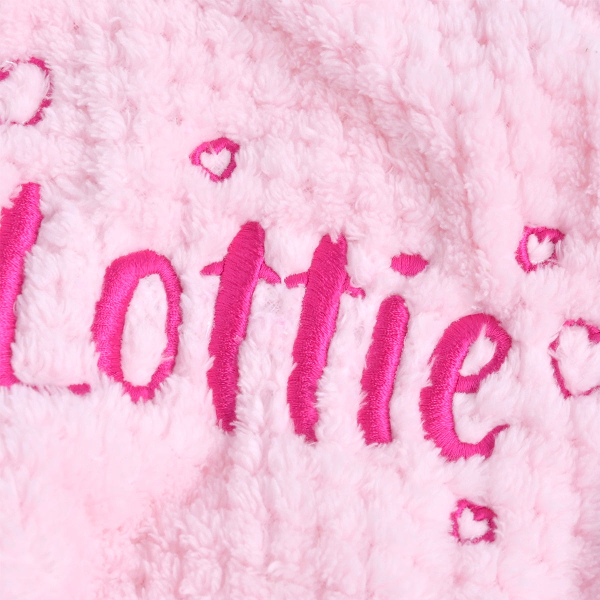 Personalised Pink Honeycomb Elephant Comforter, Hearts