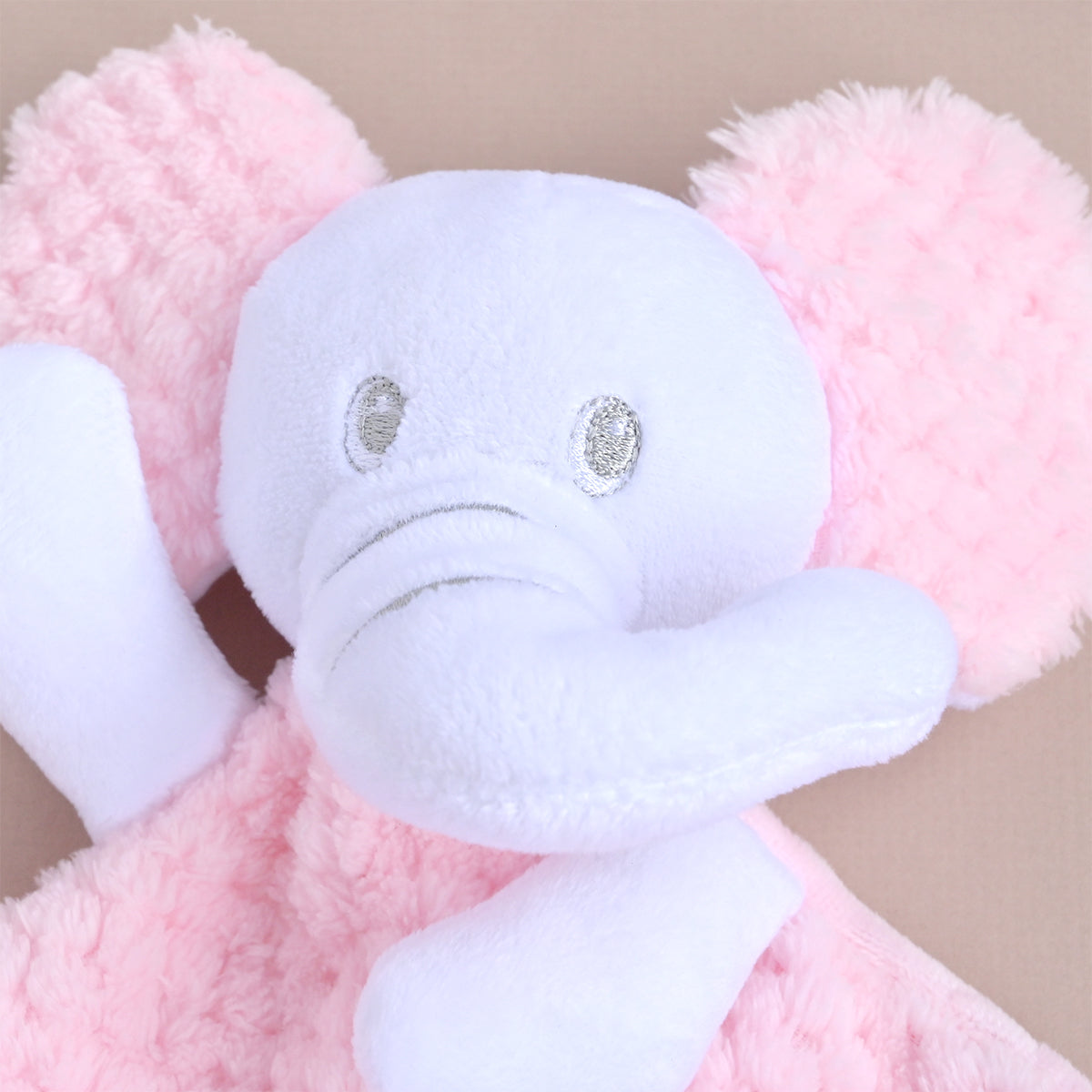 Personalised Pink Honeycomb Elephant Comforter, Hearts