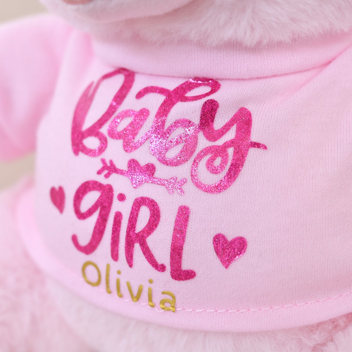 Personalised "Baby Girl" Teddy Bear Soft Toy