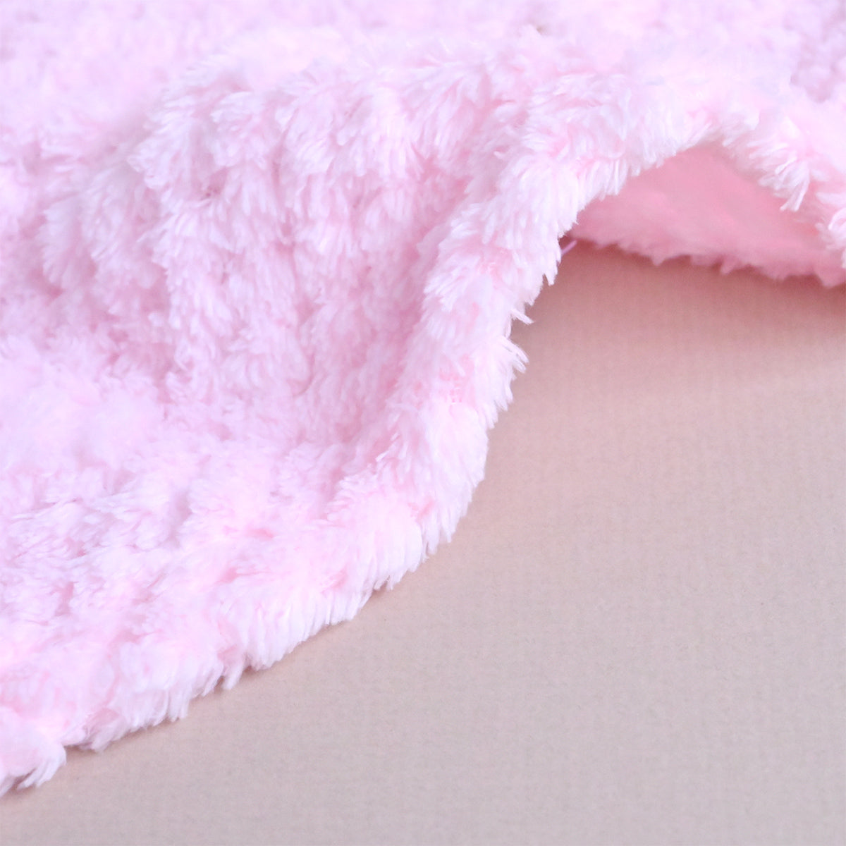 Personalised Baby Pink Textured Fleece Blanket