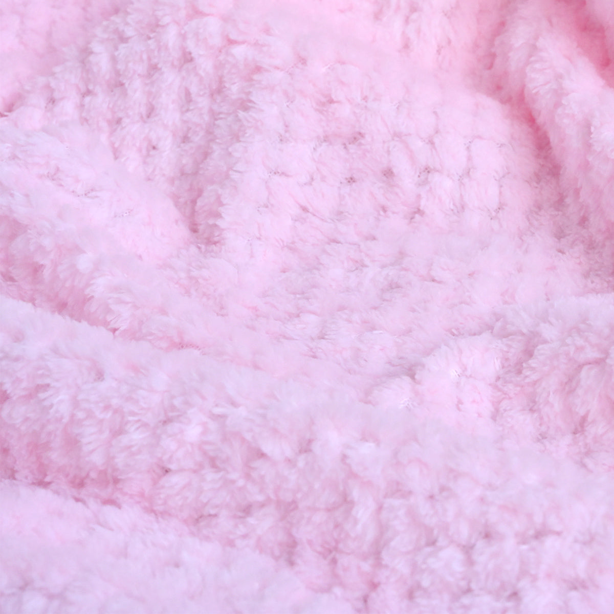 Personalised Baby Pink Textured Fleece Blanket