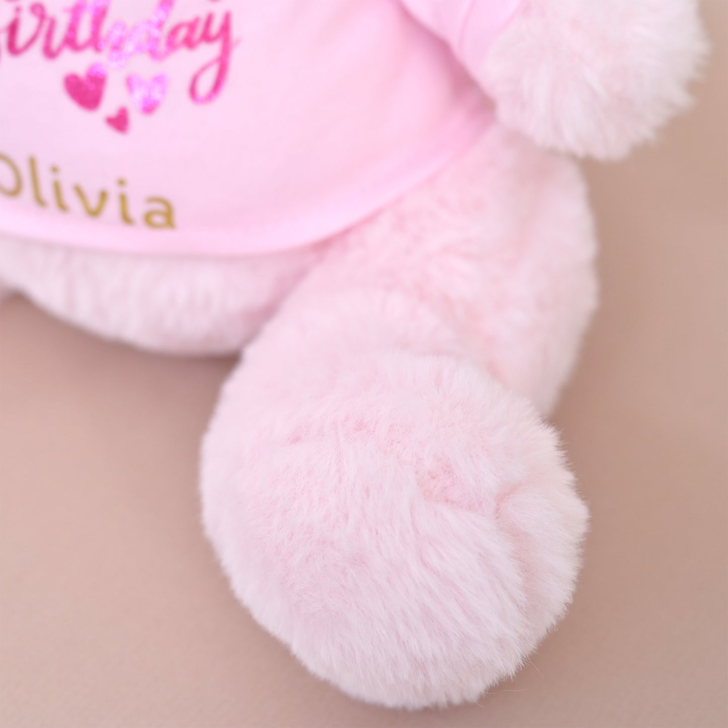 Personalised "My 1st Birthday" Teddy Bear Soft Toy, Pink