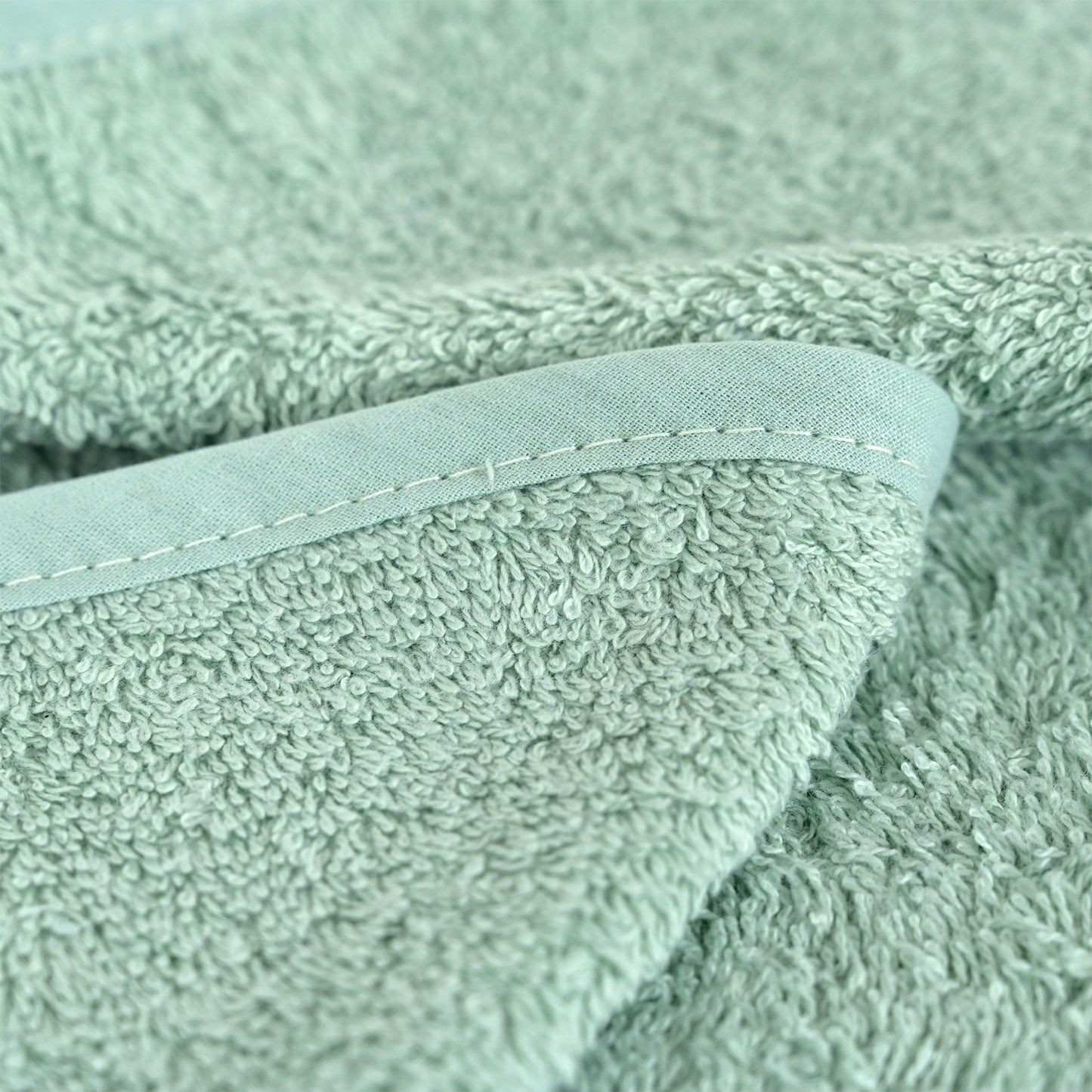 Personalised Sage Green Hooded Baby Towel
