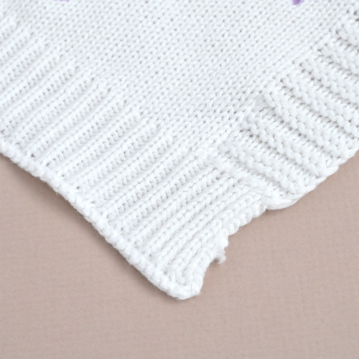 Personalised Knitted Cotton Cat Comforter, Rainbow