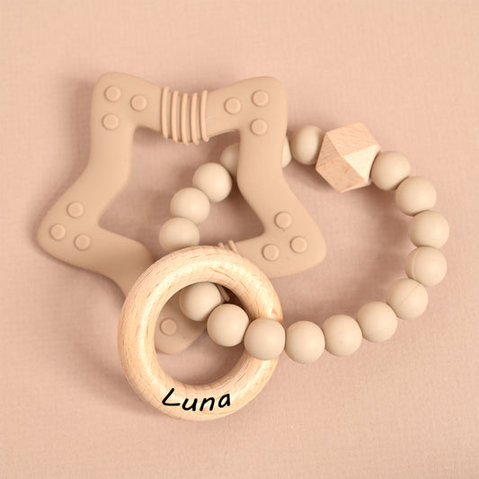 Personalised Nude Baby Silicone Teether